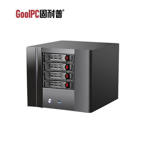固耐普nas迷你4盘位itx主板家庭云存储服务器电脑主机工控机箱
